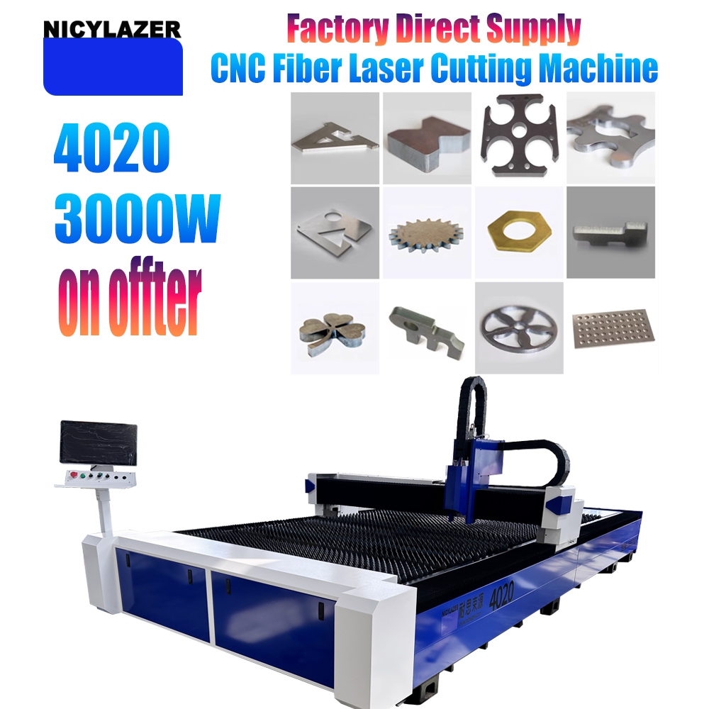 Industrial Fiber Laser Cutting Machine - NICYLAZER CNC 3000W 4020 Macchina da
