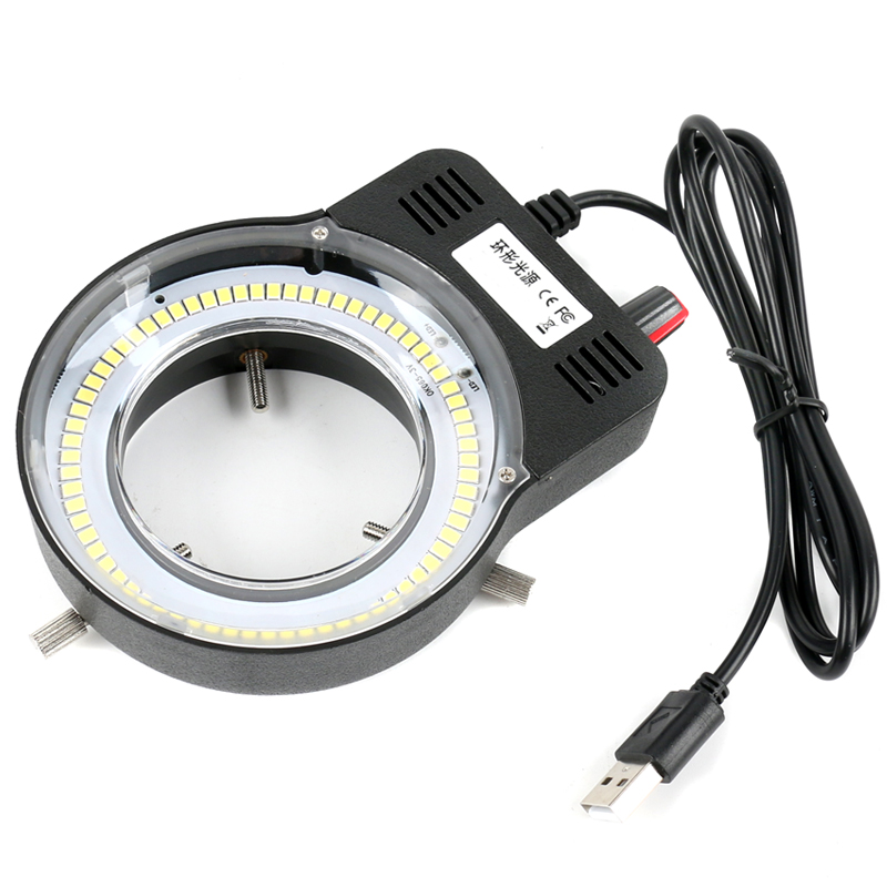 Industrial Visual - Lampada ad anello LED USB regolabile