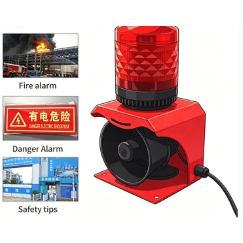 Industrial Visual - Sirena di Sicurezza Portatile per Interni