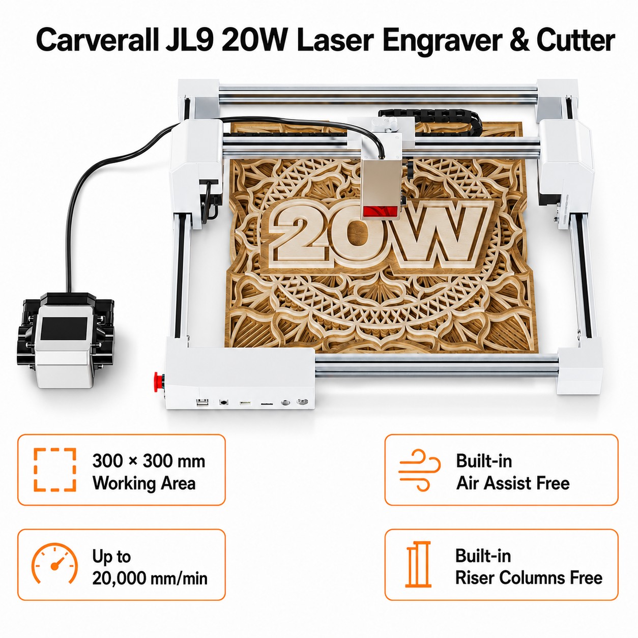 Carverall JL9 20W Incisore e T - Industrial Laser Removal recensione e prezzo