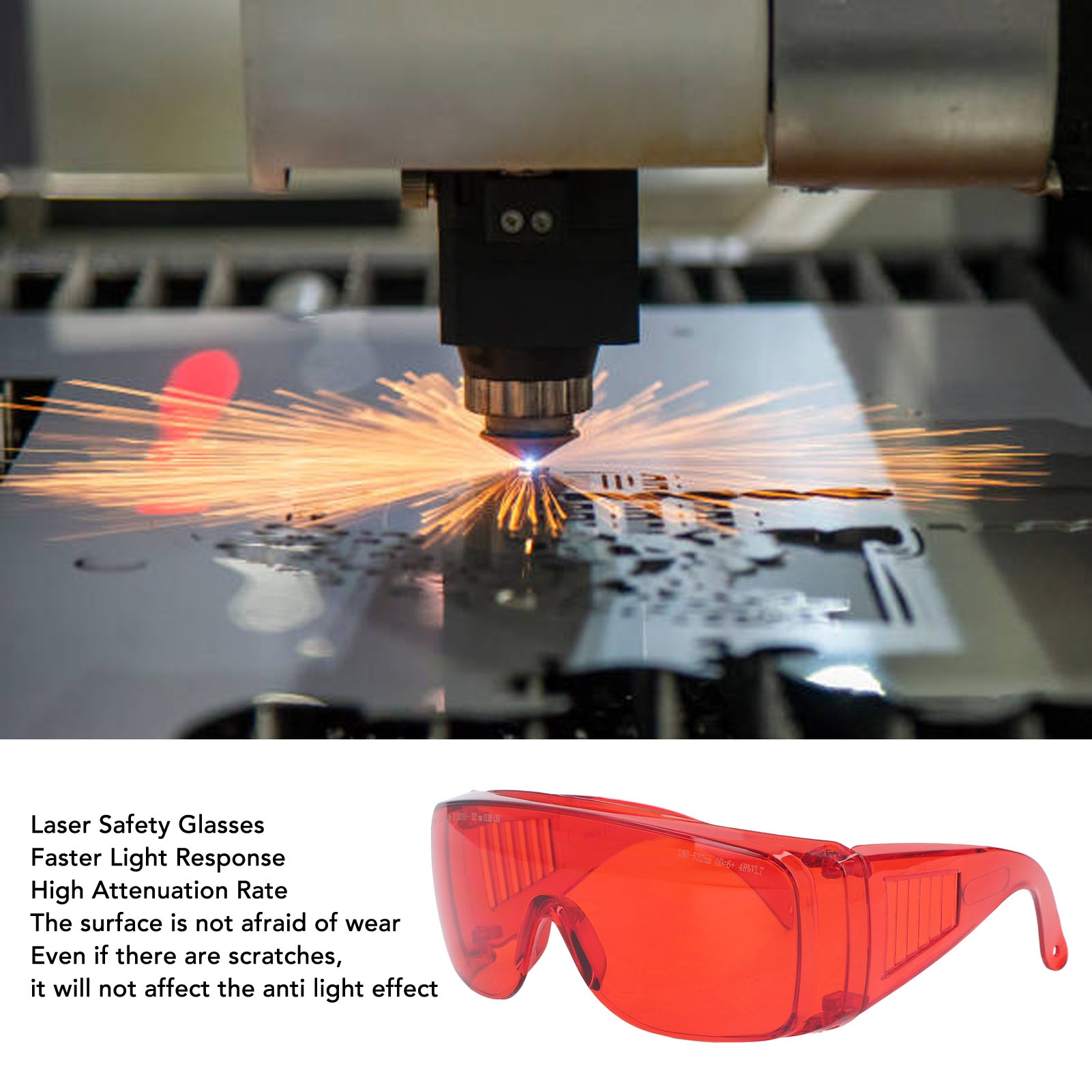Occhiali laser rossi da 180 a  - Industrial Laser Glasses recensione e prezzo