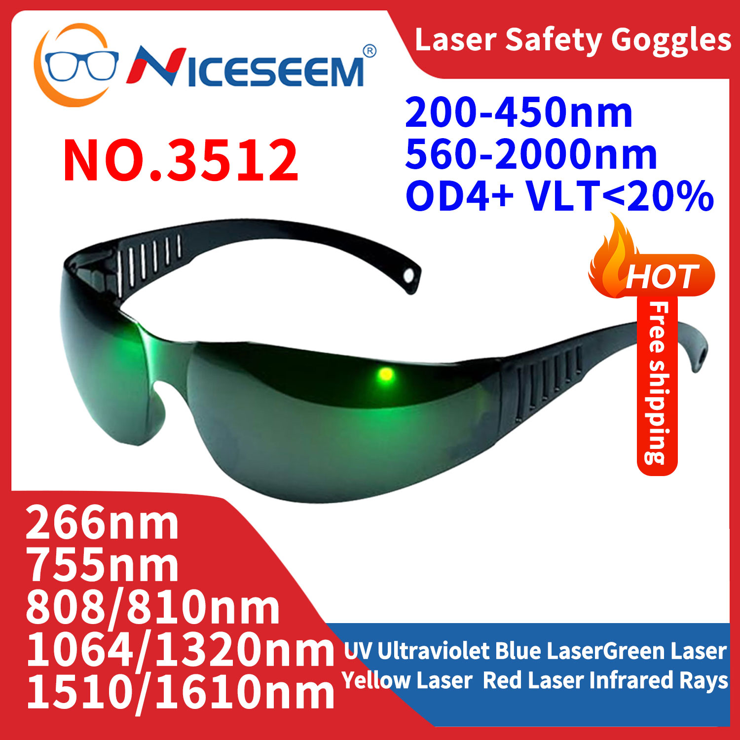 Occhiali di piombo Occhiali pe - Industrial Laser Glasses recensione e prezzo
